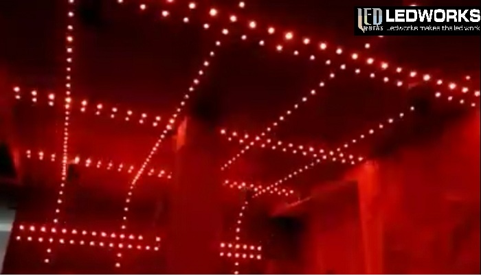 Ledworks 50mm dmx led pixel in night club